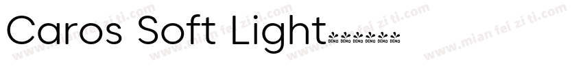 Caros Soft Light字体转换